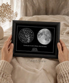 Cuadro Cielo Lunar de Punto & Aparte, regalo personalizado hecho en Chile